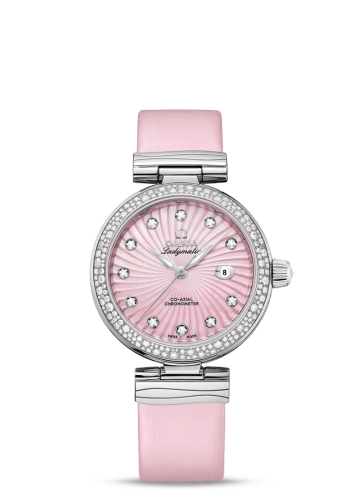 Omega LadyMatic Co-Axial 34 Stainless Steel / Diamond / Pink MOP